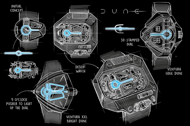 Filmuhr für Dune: Hamilton Desert Watch