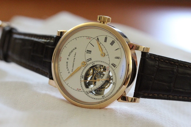 Highlight des Besuchs bei A. Lange & Söhne: das Richard Lange Tourbillons "Pour le Mérite"