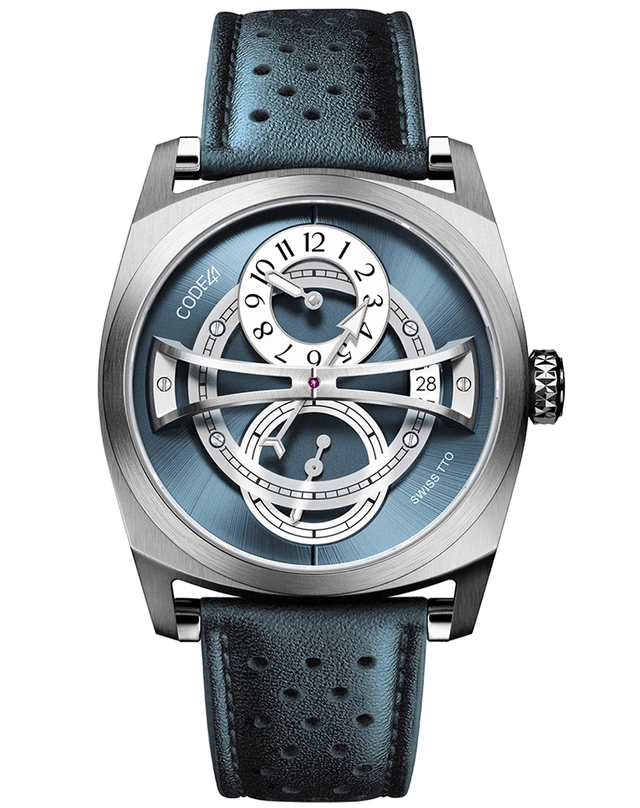 CODE41 – Regulator Inception, Automatikuhr aus Edelstahl mit Regulator-Anzeige