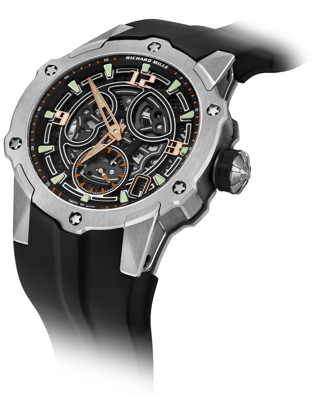 Richard Mille – RM33-03, Luxusuhr mit Automatikkaliber und skelettiertem Zifferblatt Richard Mille – RM33-03, Titanuhr mit Automatikkaliber und skelettiertem Zifferblatt