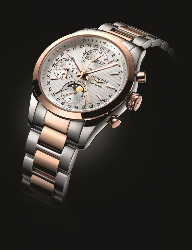 Longines: Conquest Classic Moonphase, Bicolor