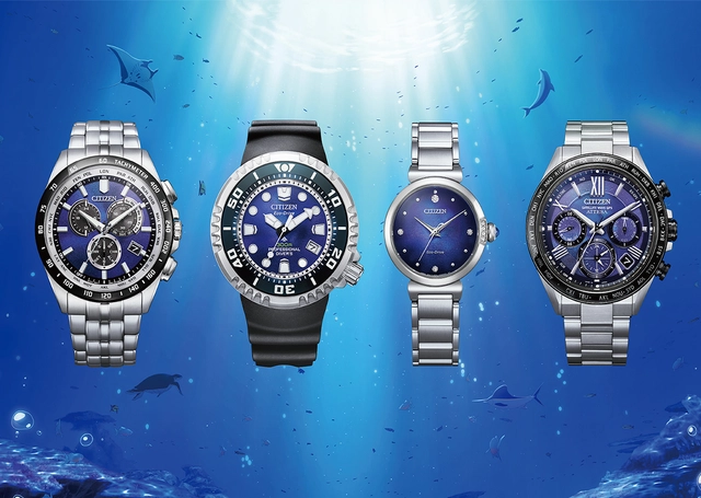 Citizen, Uhren mit blauem Zifferblatt