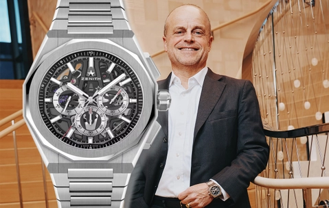 Benoit de Clerck, CEO of Zenith und Edelstahluhr Defy Skyline Chronograph Skeleton