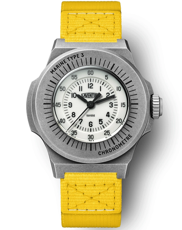 Laventure – Marine Type 3 Laventure – Marine Type 3, Titanuhr mit Automatikwerk und Nylonband