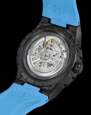 Perrelet Turbine Titanium Ice Blue Boden