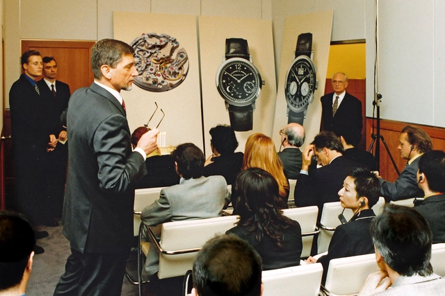 A. Lange & Söhne: Launch Datograph 1999 auf der Messe in Basel