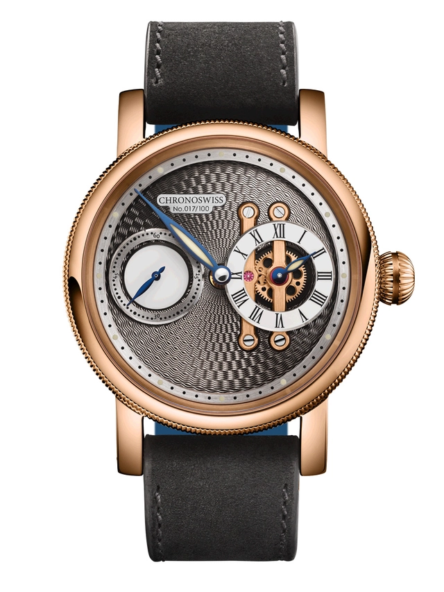 Chronoswiss_StrikeTwo_Nugget_front Chronoswiss Strike Two Nugget, Uhr mit Goldgehäuse
