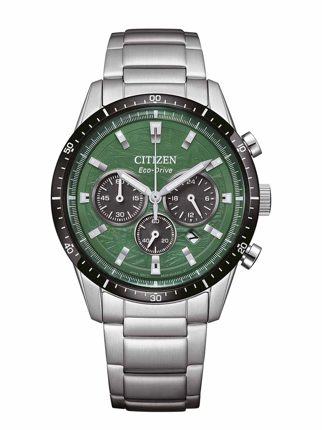 Citizen_chrono_green__CA4624-56X, grünes ZB