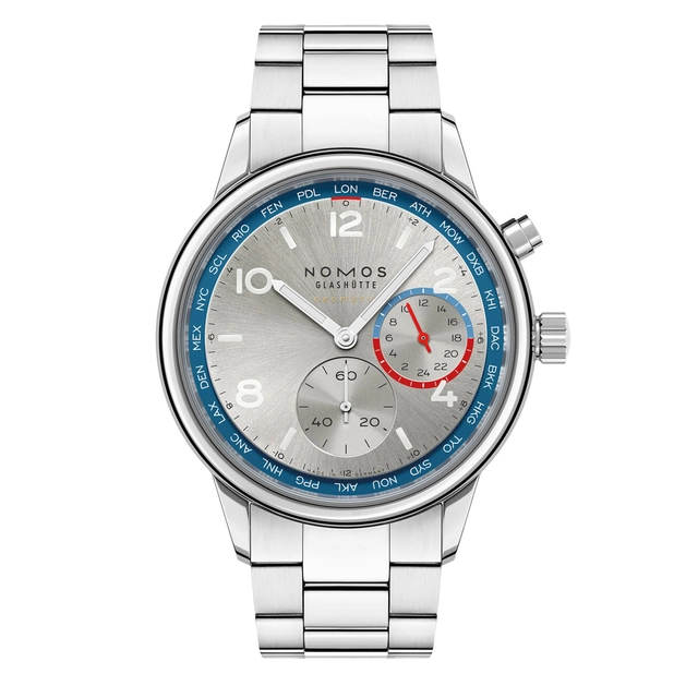 Nomos Glashütte Club Sport Neomatik Worldtimer, Referenz 791, 3.940 EUR