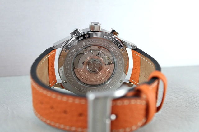 Alexander Shorokhoff Big Date Chrono handgravierter Rotor