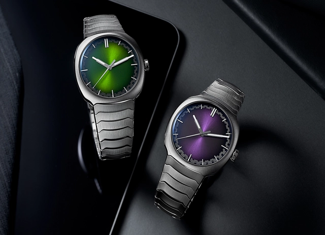 H. Moser & Cie. Streamliner Centre Seconds Matrix Green & Purple Haze