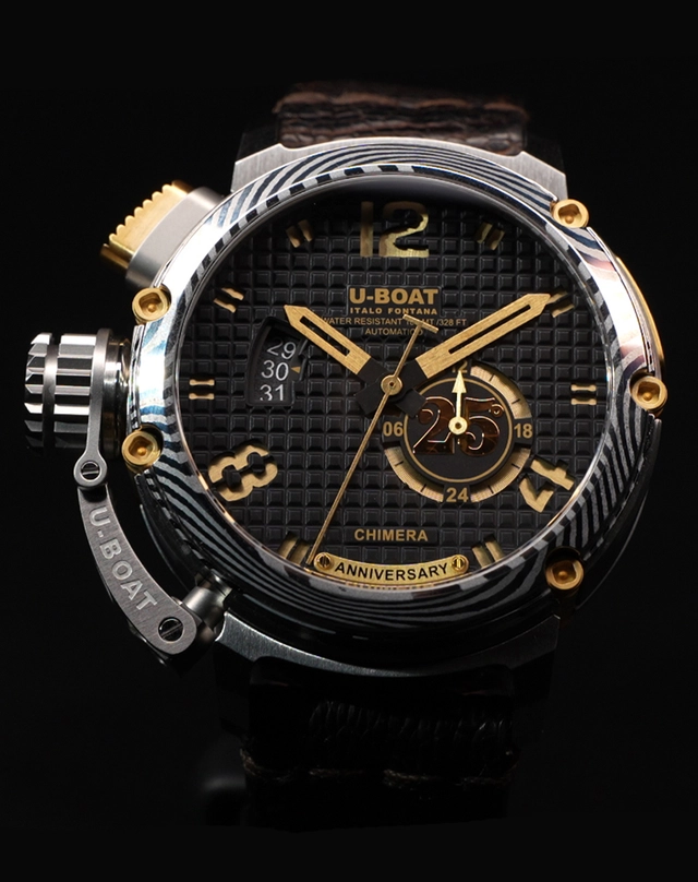 WatchTime-U-Boat-Chimera25-Freisteller.jpg U-Boat – Chimera 25, Uhr mit Damaszener-Lünette