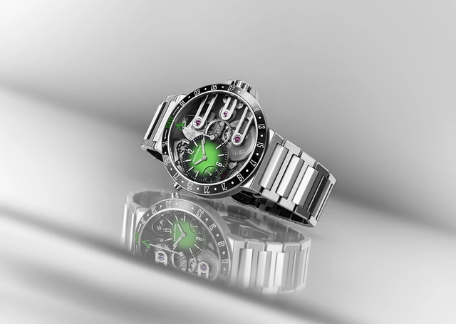 Armin Strom Orbit Lime Green liegend