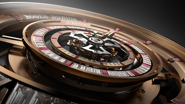 Roger Dubuis Detailshot Zifferblatt Orbis in Machina