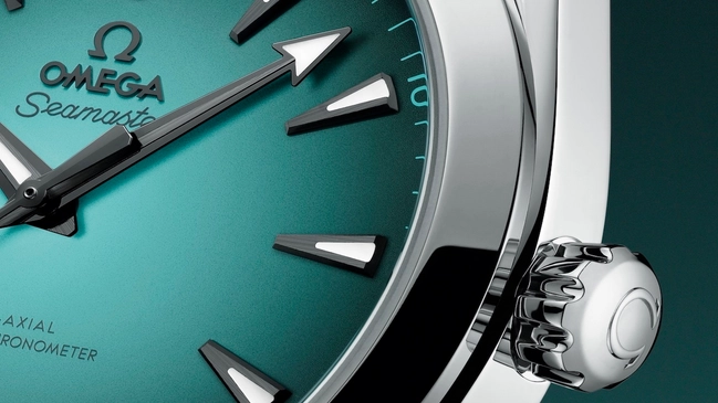 Detailansicht der Omega Seamaster Aqua Terra 150M