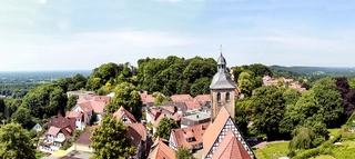 Ausblick auf die Altstadt Tecklenburg.