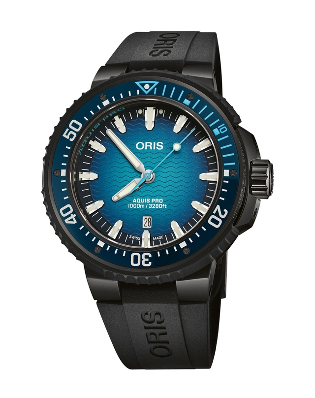 Oris Aquis Pro 1000M mit schwarzem Band