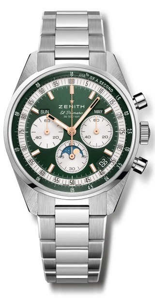 Die Boutique-Edition der Zenith Chronomaster Original Triple Calendar mit grünem Zifferblatt
