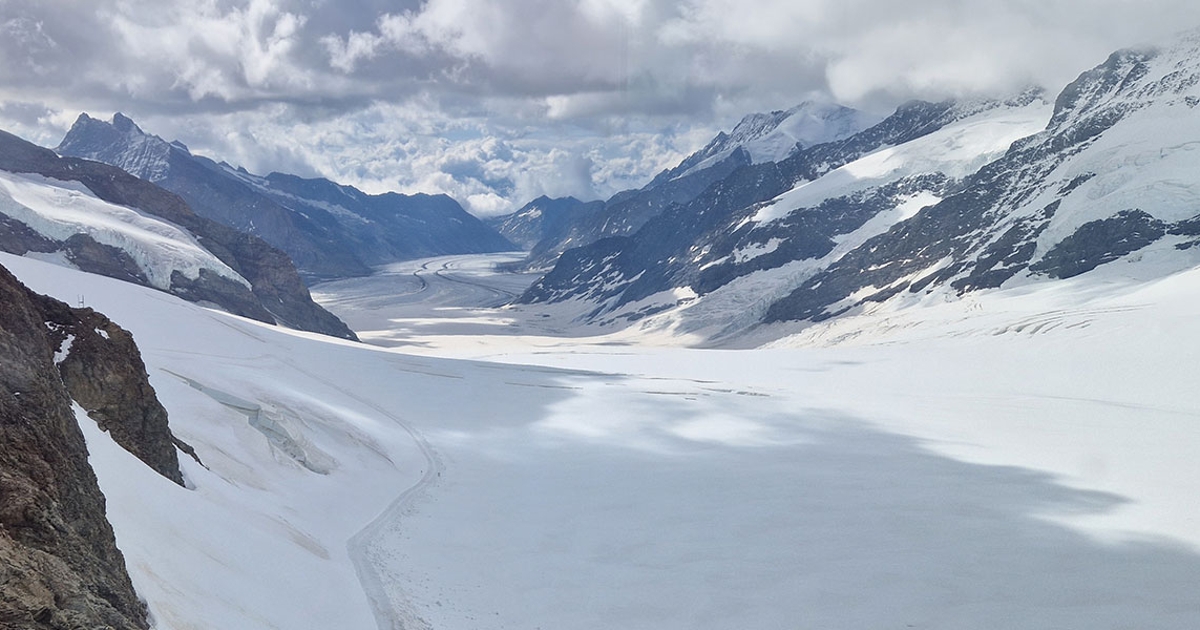 Gletscherzunge des Aletschgletschers