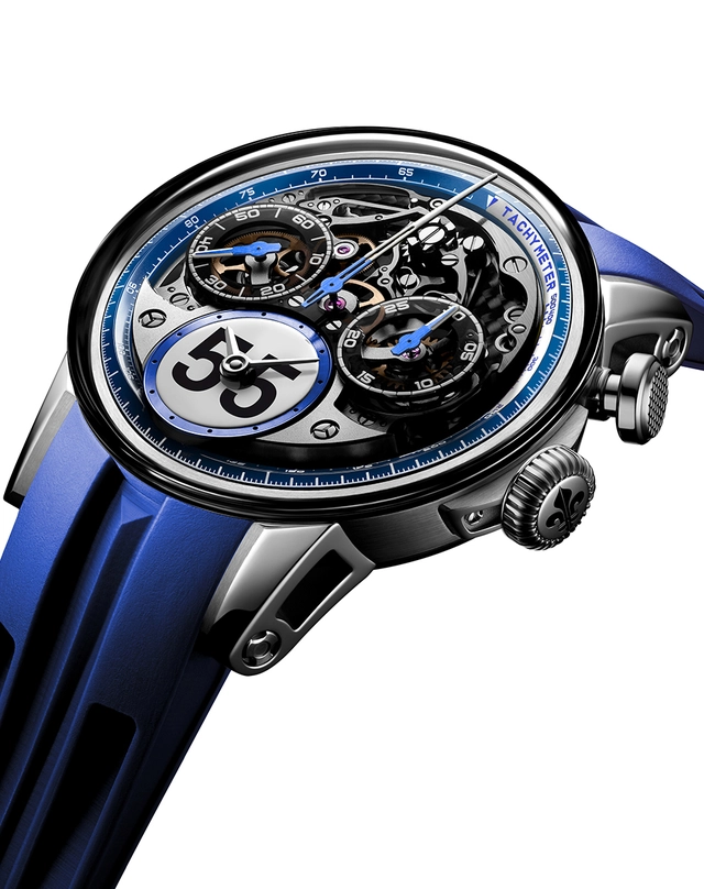 Louis Moinet – Time to Race Rush Louis Moinet – Time to Race Rush, Automatikchronograph mit Kautschukband