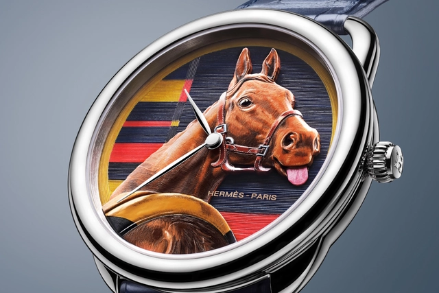 Zifferblatt der Aceau Rocabar de rire von Hermès