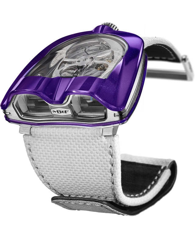 MB&F – HM8 Mark 2 Purple MB&F – HM8 Mark 2 Purple, limitierte Luxusuhr mit Scheibenanzeige