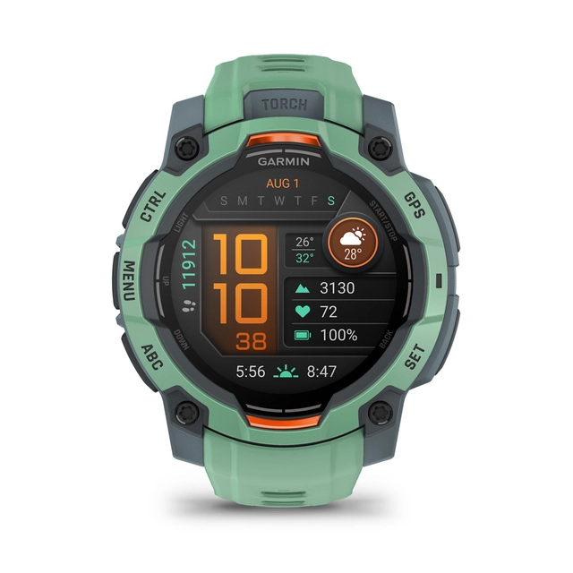 Garmin Instinct 3 Tropic mit AMOLED-Display, 45mm