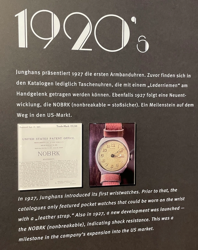 Junghans-Ausstellung-Armbanduhren-Meilensteine-1920er-Jahre Junghans-Ausstellung-Armbanduhren-Meilensteine-1920er-Jahre