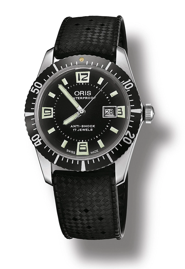 Das Originalmodell der Oris Divers Sixty-Five stammt aus dem Jahr 1965.