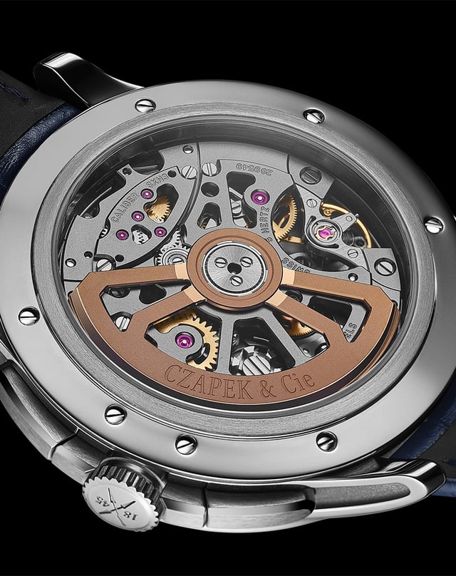 Czapek – Faubourg de Cracovie „Crossroads“ Victory Green Chronograph, Automatikchronograph mit grünem Zifferblatt aus Edelstahl