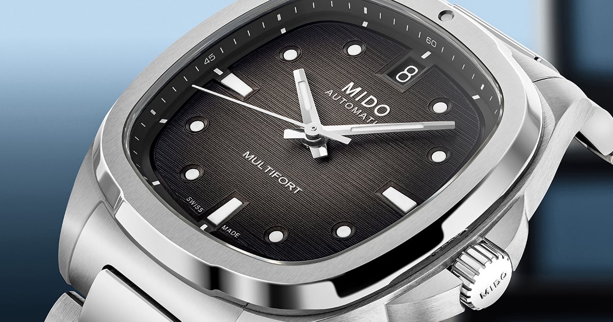 Eleganz in Grau-Schwarz: Mido Multifort TV 35 mit neuem Farbverlauf ...