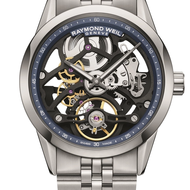 Raymond Weil Freelancer Kaliber RW1212 Skeleton Zifferblatt