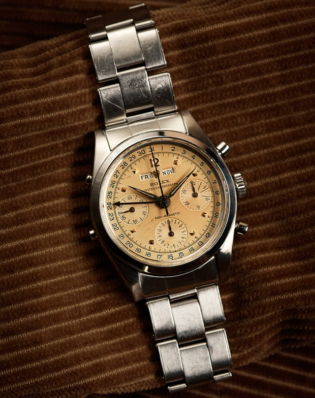 Rolex – sehr seltener Vintage Dato-Compax Chronograph "Jean-Claude Killy", Ref. 6036 Rolex – sehr seltener Vintage Dato-Compax Chronograph "Jean-Claude Killy", Ref. 6036
