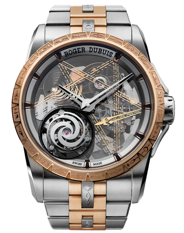Roger Dubuis – Excalibur Monotourbillon Dr. Woo Episode III Roger Dubuis – Excalibur Monotourbillon Dr. Woo Episode III, Uhr mit Tourbillon und Rosegold-Applikationen
