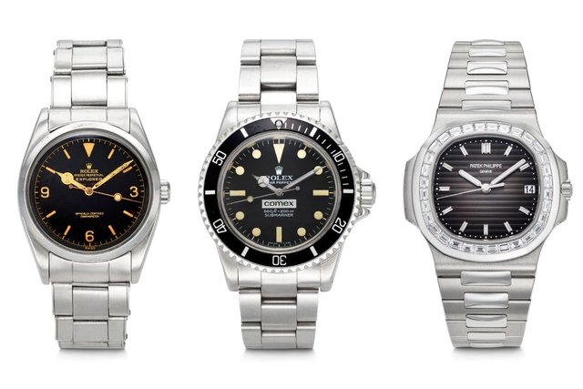 02_neu- Uhren-Christie’s-Auktion-ROLEX, EXPLORER 'RED DEPTH'- ROLEX, COMEX SUBMARINER-PATEK PHILIPPE, NAUTILUS-.jpg 0Frontalansicht ROLEX , EXPLORER 'RED DEPTH'- ROLEX, COMEX SUBMARINER-PATEK PHILIPPE, NAUTILUS-