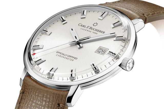 Carl F. Bucherer: Heritage Chronometer Celebration in Edelstahl und mit silbernem Zifferblatt