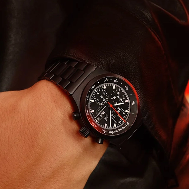 Porsche-Design-Chronograph1-All-Black-Numbered1-2024-Wristshot.jpg Porsche Design Chronograph 1 – All Black Numbered Edition