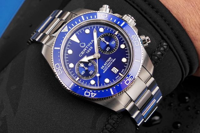 WatchTime-Certina-DSActionDiverChrono-Blau-Wrist.jpg Certina – DS Action Diver Chrono