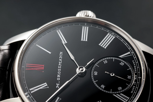 Grossmann_Benu_Weißgold_Emaile_Dial, Detail