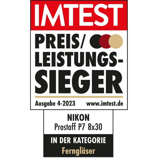 Siegel_IMTEST_PLSieger_2304_Kategorie-Fernglaeser_Prostaff_P7