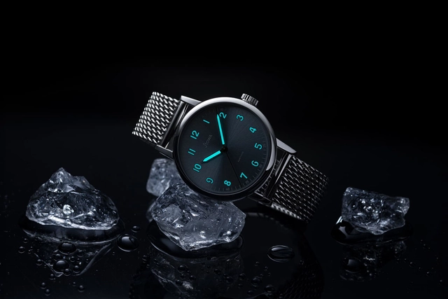 Stowa Partitio Ice Blue bei Nacht