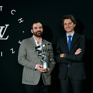 LV Watch Prize Gewinner Raul Pagès mit Jean Arnault