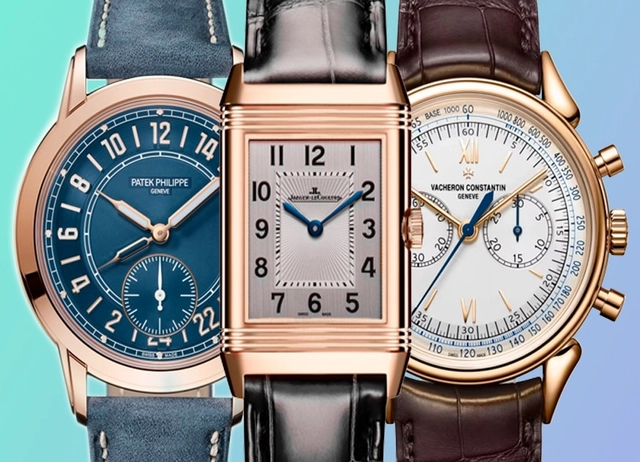 Uhrentrends 2024, drei Uhren, Patek Philippe, Jaeger-LeCoultre-VacheronConstantin