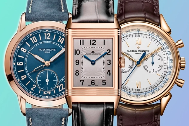 Uhrentrends 2024, drei Uhren, Patek Philippe, Jaeger-LeCoultre-VacheronConstantin