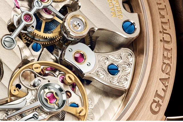 A. Lange & Söhne Zeitwerk Date details of the movement caliber L043.8