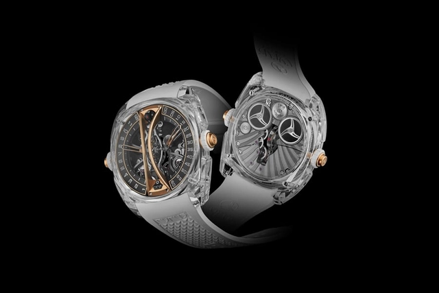 Cyrus Genève: Klepcys Vertical Skeleton Tourbillon Sapphire