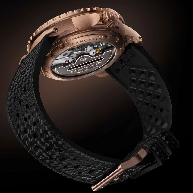 Blancpain: Fifty Fathoms, 42-Millimeter-Modell in Rotgold