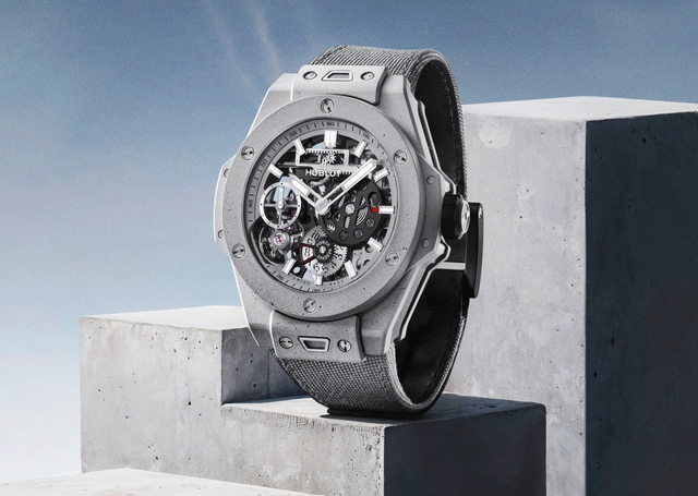 Hublot Big Bang Meca-10 Concrete Jungle vor Beton