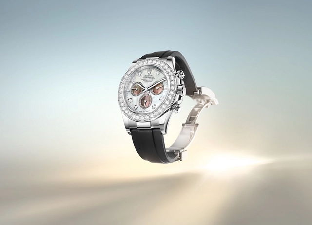 Rolex Cosmograph Daytona, 40 mm, Weißgold und Diamanten