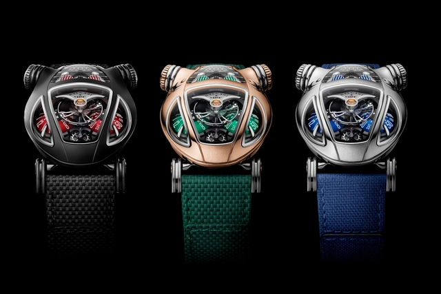 Die drei Versionen der Bulgari x MB&F Serpenti